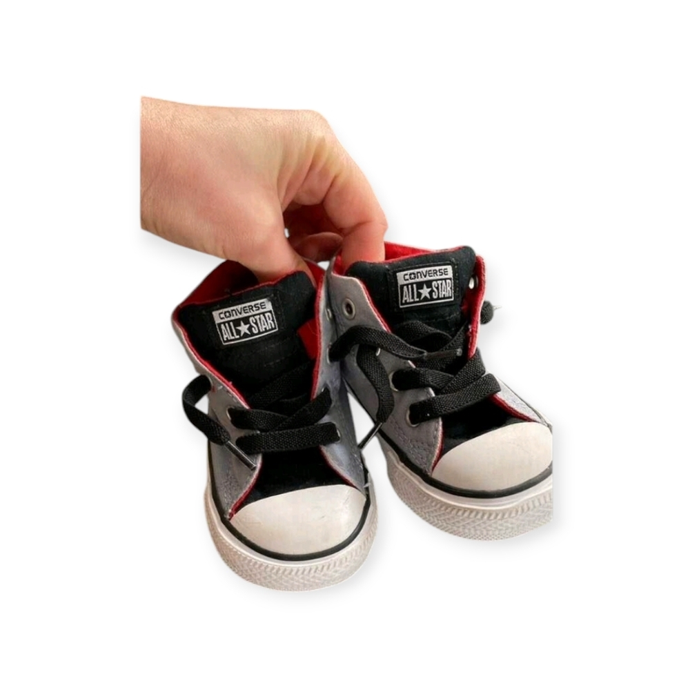 Converse Kids Sneakers Black and Red